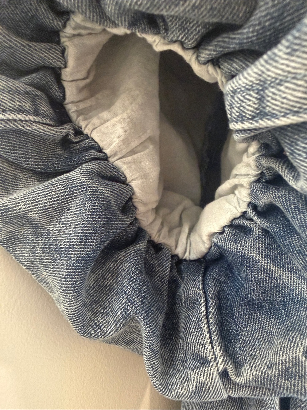 Fate Light Blue Denim Button-Front Mini Dress with Belt - Picture 7 of 7
